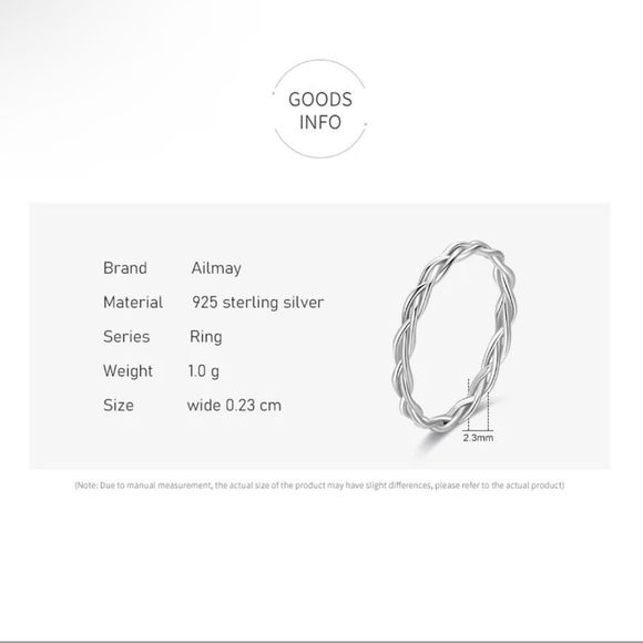 Sterling Silver Minimalist Stackable Rings - Picture 5 of 5